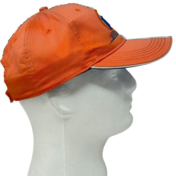 Vintage Y2Ks Tide Racing NASCAR Hat Cap Orange Strapback Downey Auto 6 Panel - Picture 5 of 11
